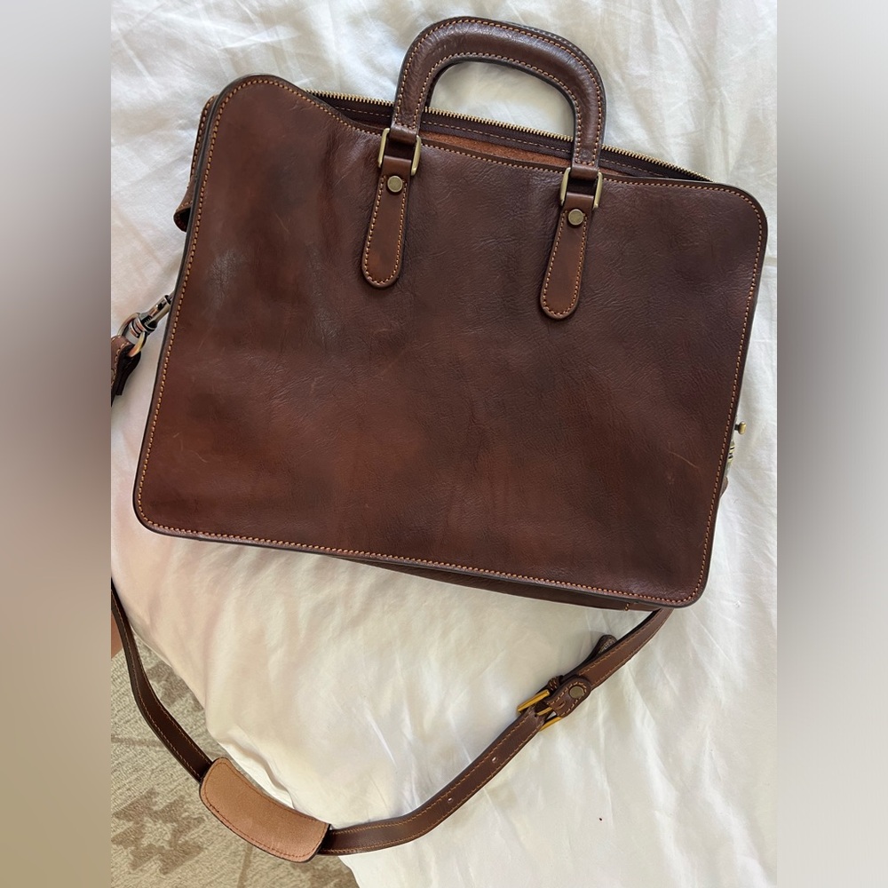 Genuine leather briefcase from Italy